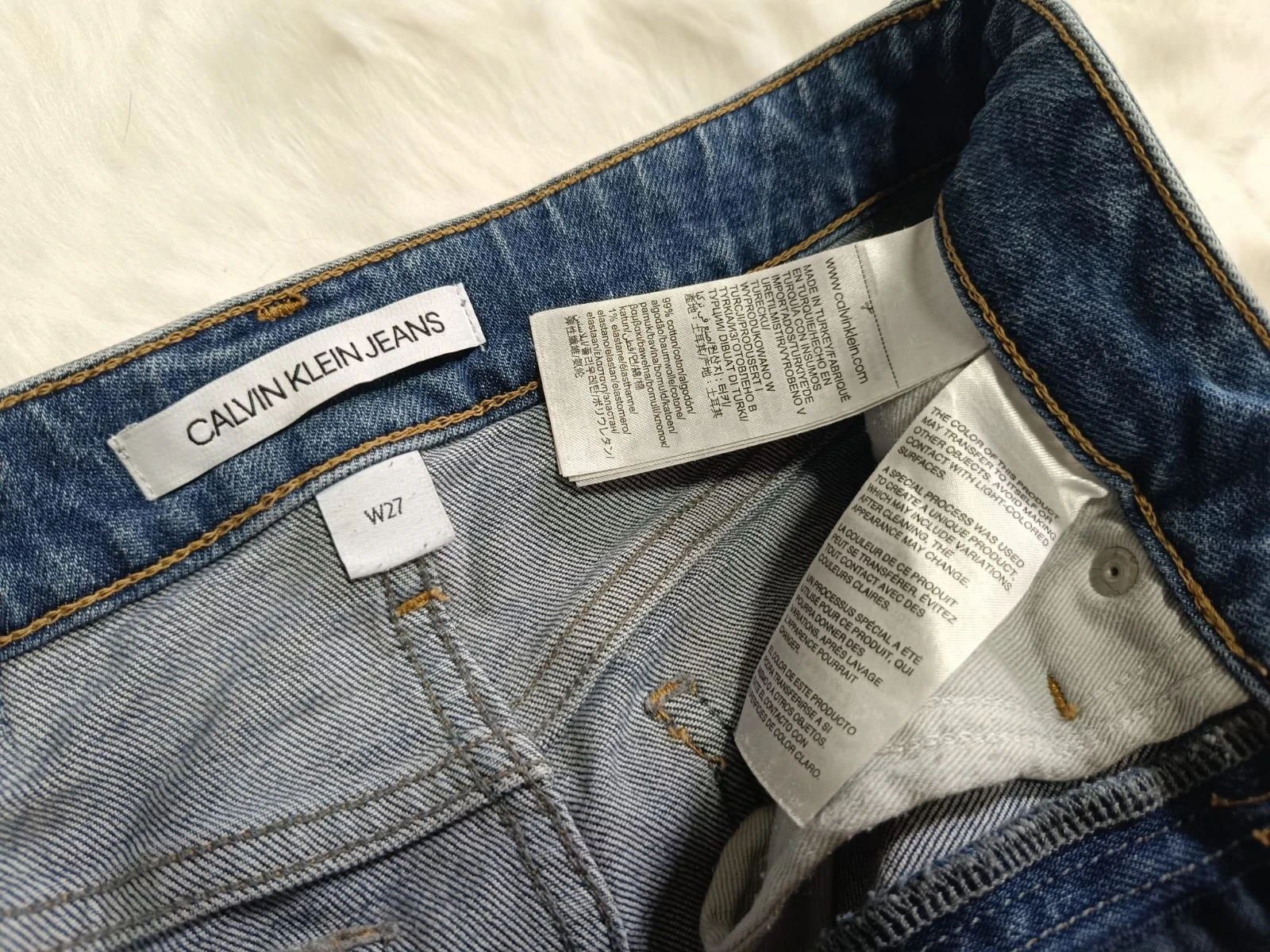 falda Calvin Klein vaquera algodón - jupe en jean mini femme – photo 14